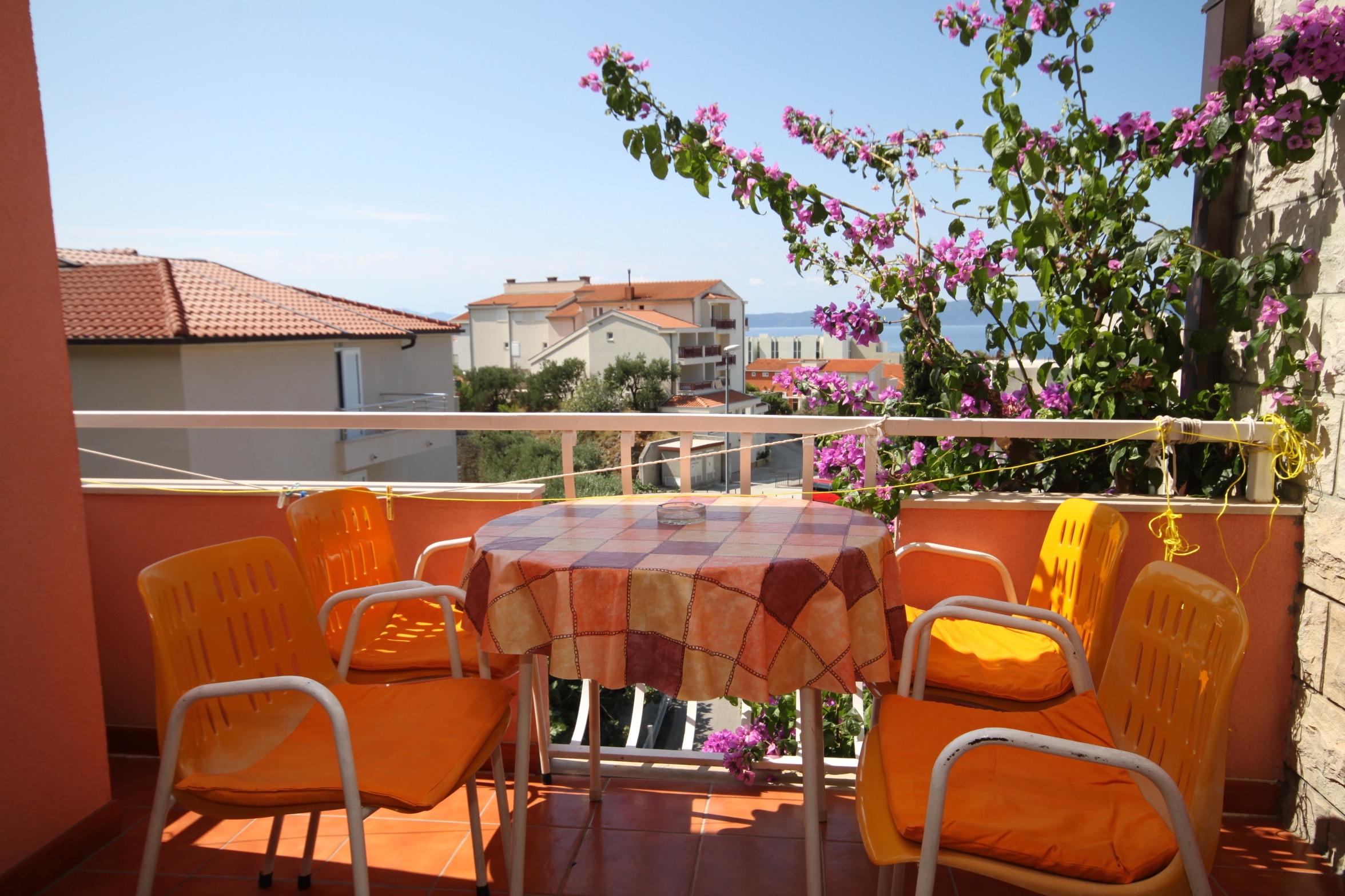 One bedroom apartment with terrace and sea view Tučepi, Makarska  A-b