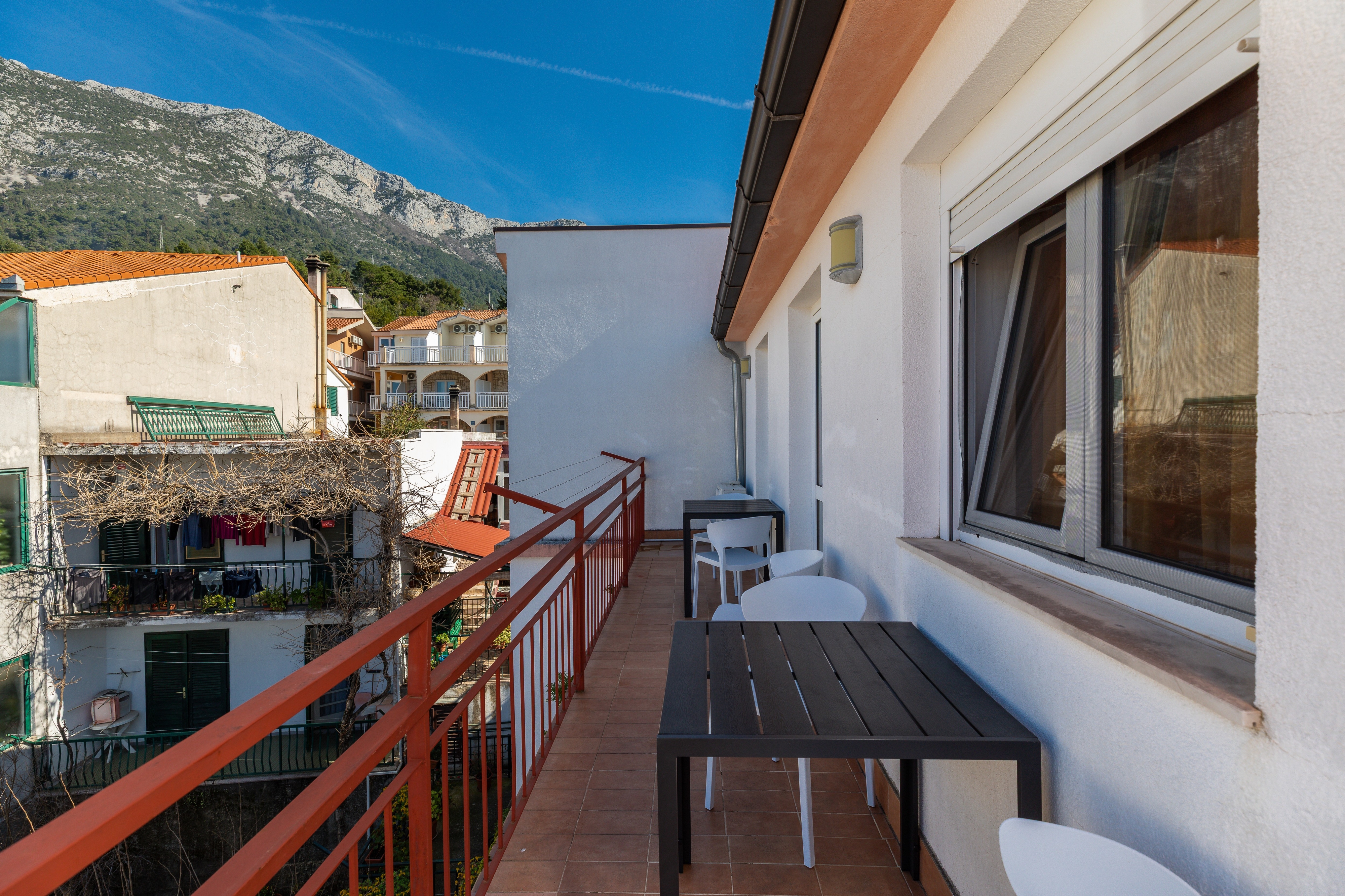 Two bedroom apartment with balcony and sea view Gradac, Makarska  A-b