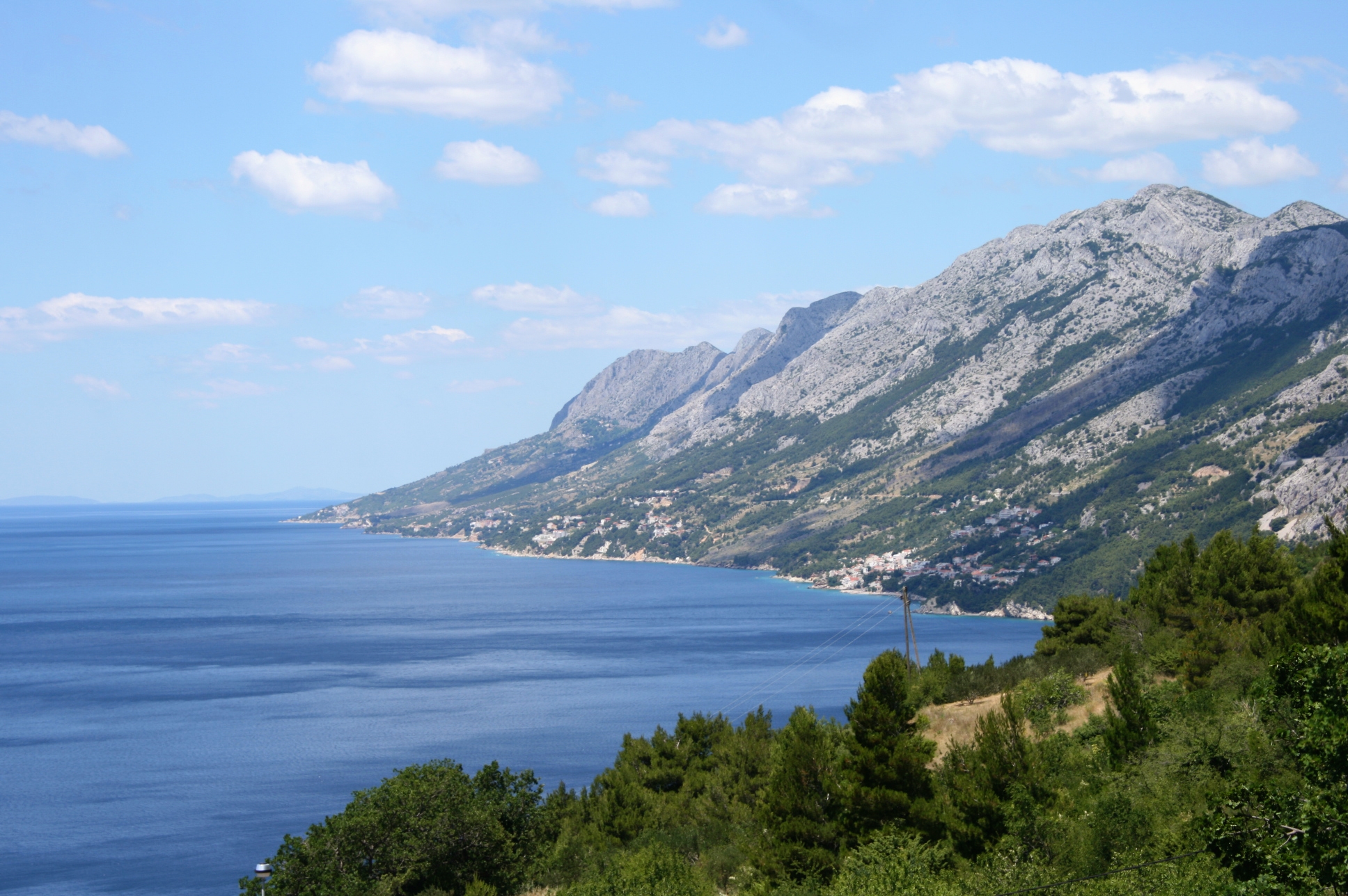 Three bedroom apartment with terrace and sea view Brela, Makarska  A-d
