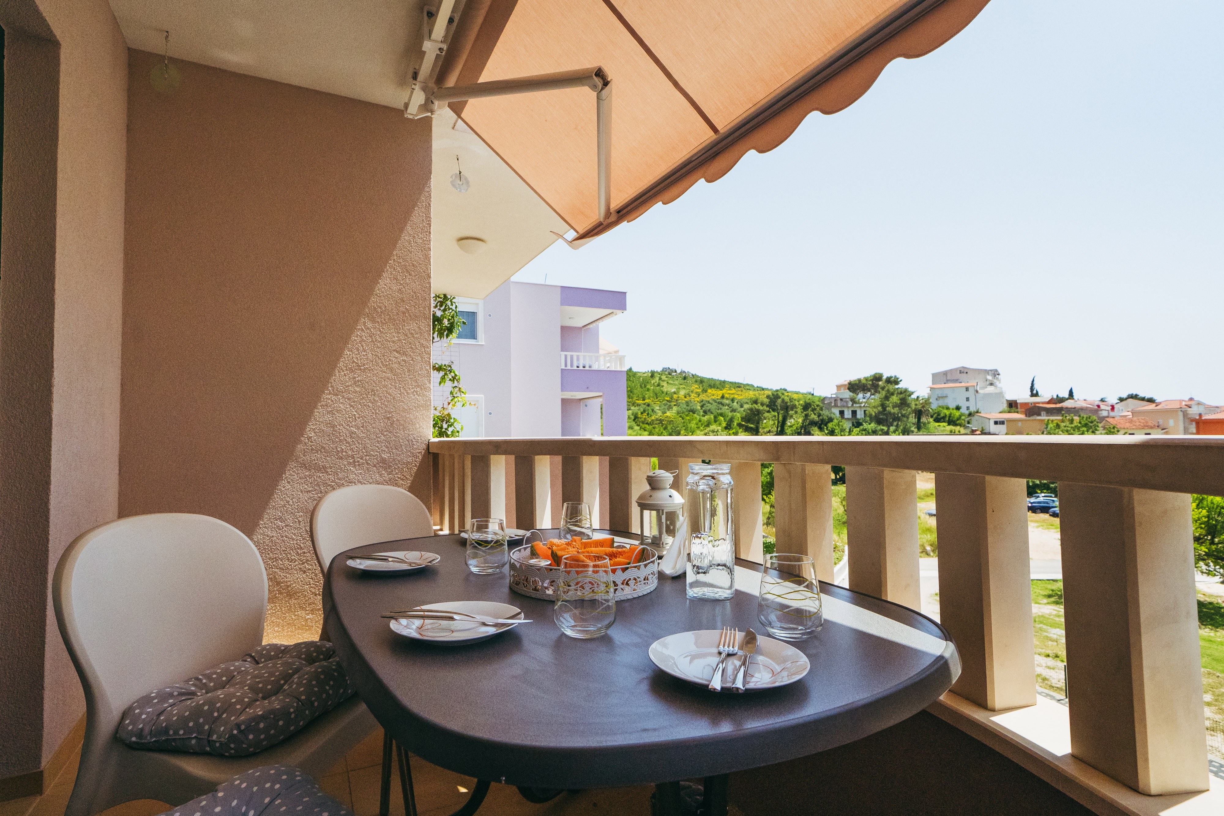 One bedroom apartment with balcony and sea view Promajna, Makarska  A-d