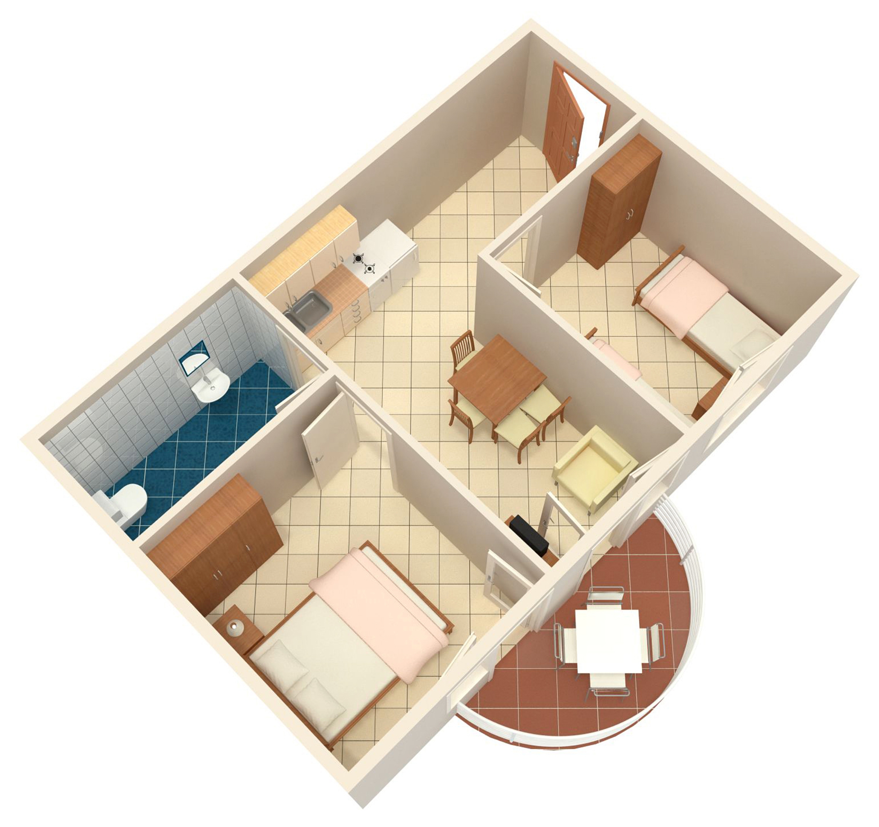 Two bedroom apartment with balcony Rastići, Čiovo  A-e