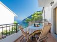 Vela Stiniva, Terrasse dans l’hébergement en type apartment, avec la vue sur la mer, animaux acceptés et WiFi.