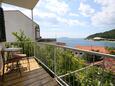 Podaca, Balcon dans l’hébergement en type apartment, avec la vue sur la mer et WiFi.