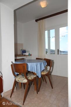 Tučepi, Dining room in the studio-apartment, (pet friendly) and WiFi.