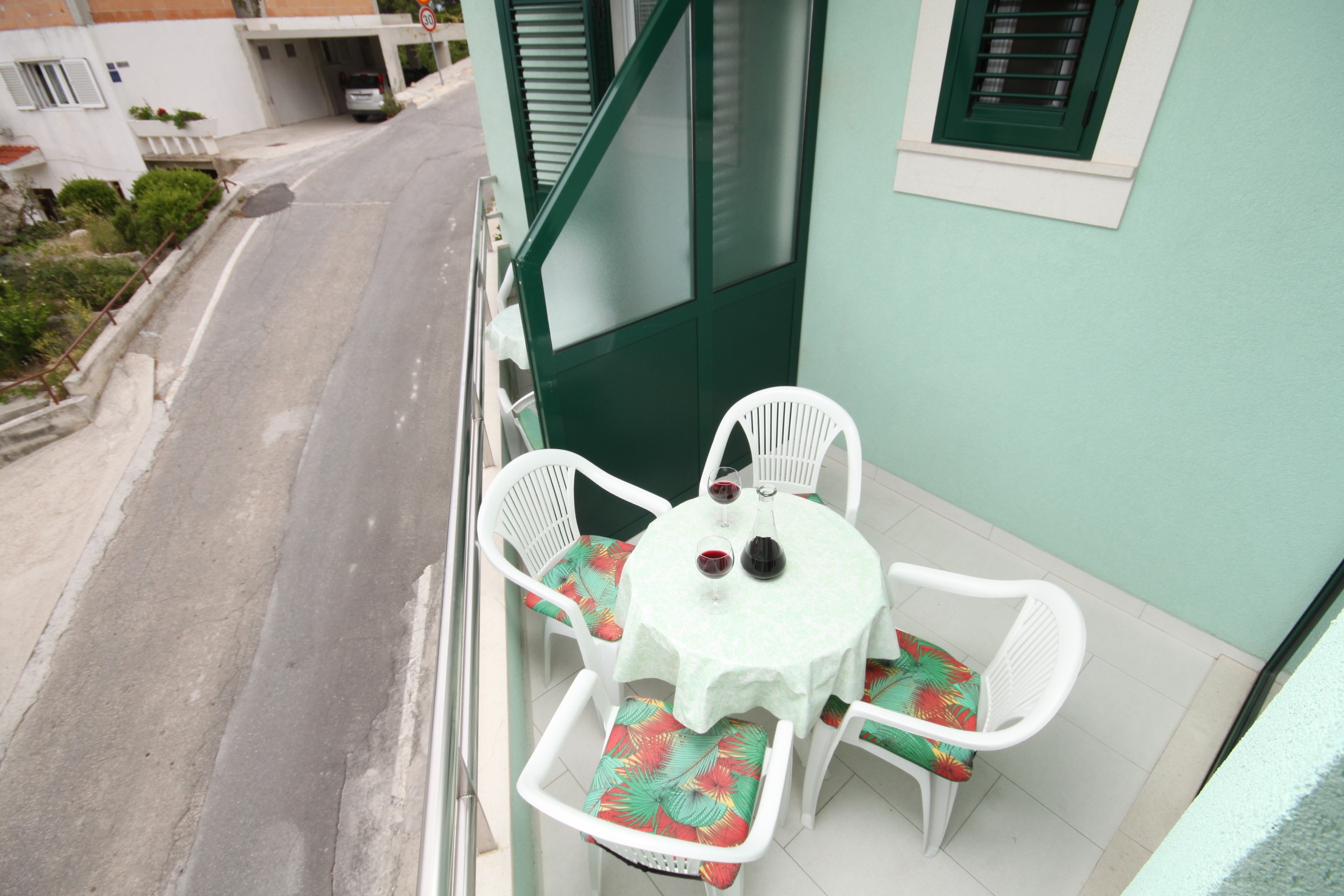 One bedroom apartment with terrace and sea view Brela, Makarska  A-a