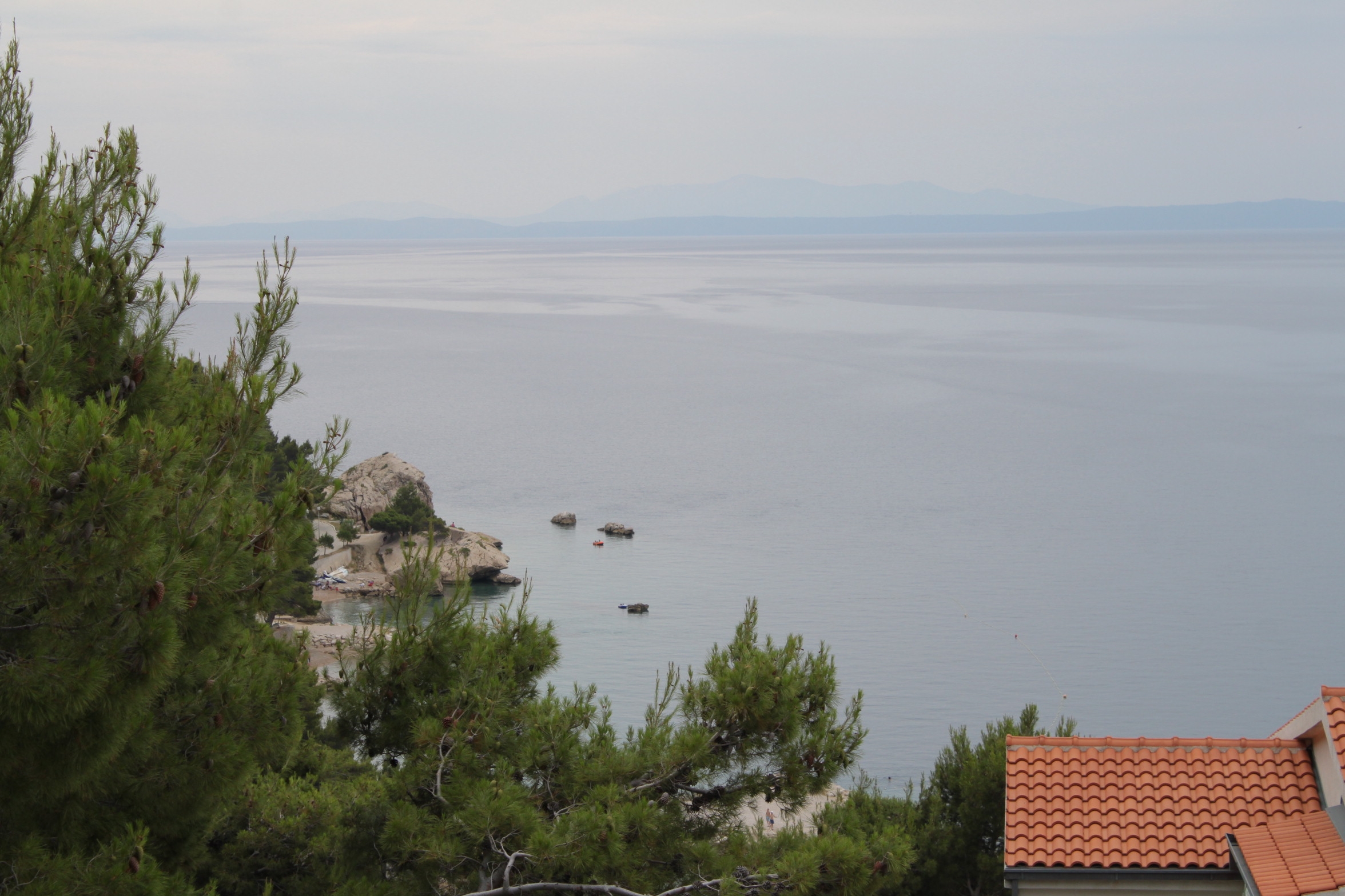 Studio flat with terrace and sea view Brela, Makarska  AS-b