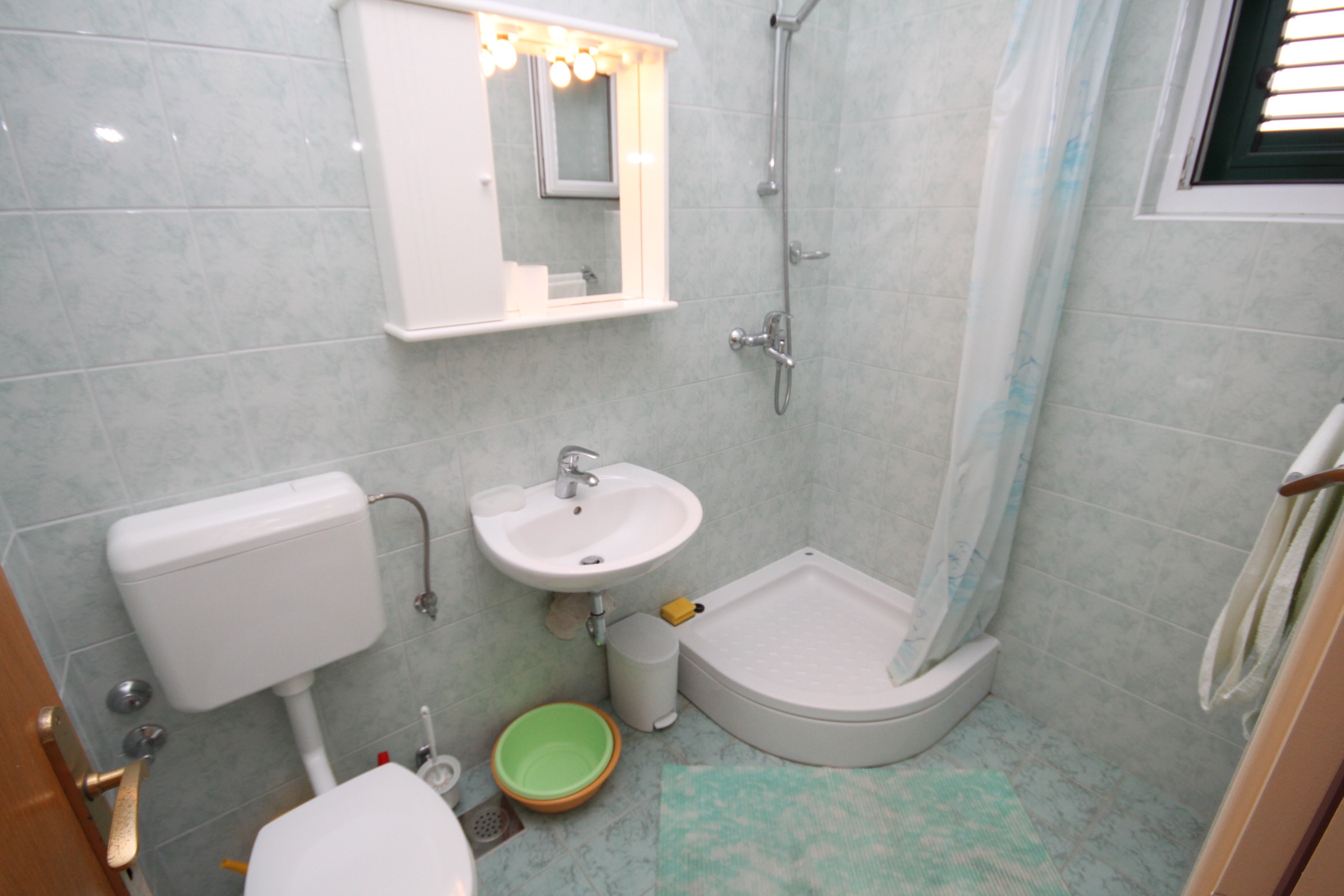 Studio flat with terrace and sea view Brela, Makarska  AS-b