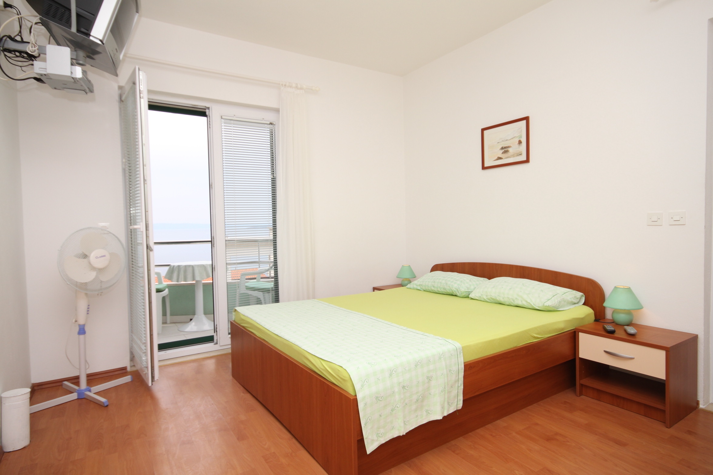 Studio flat with terrace and sea view Brela, Makarska  AS-b