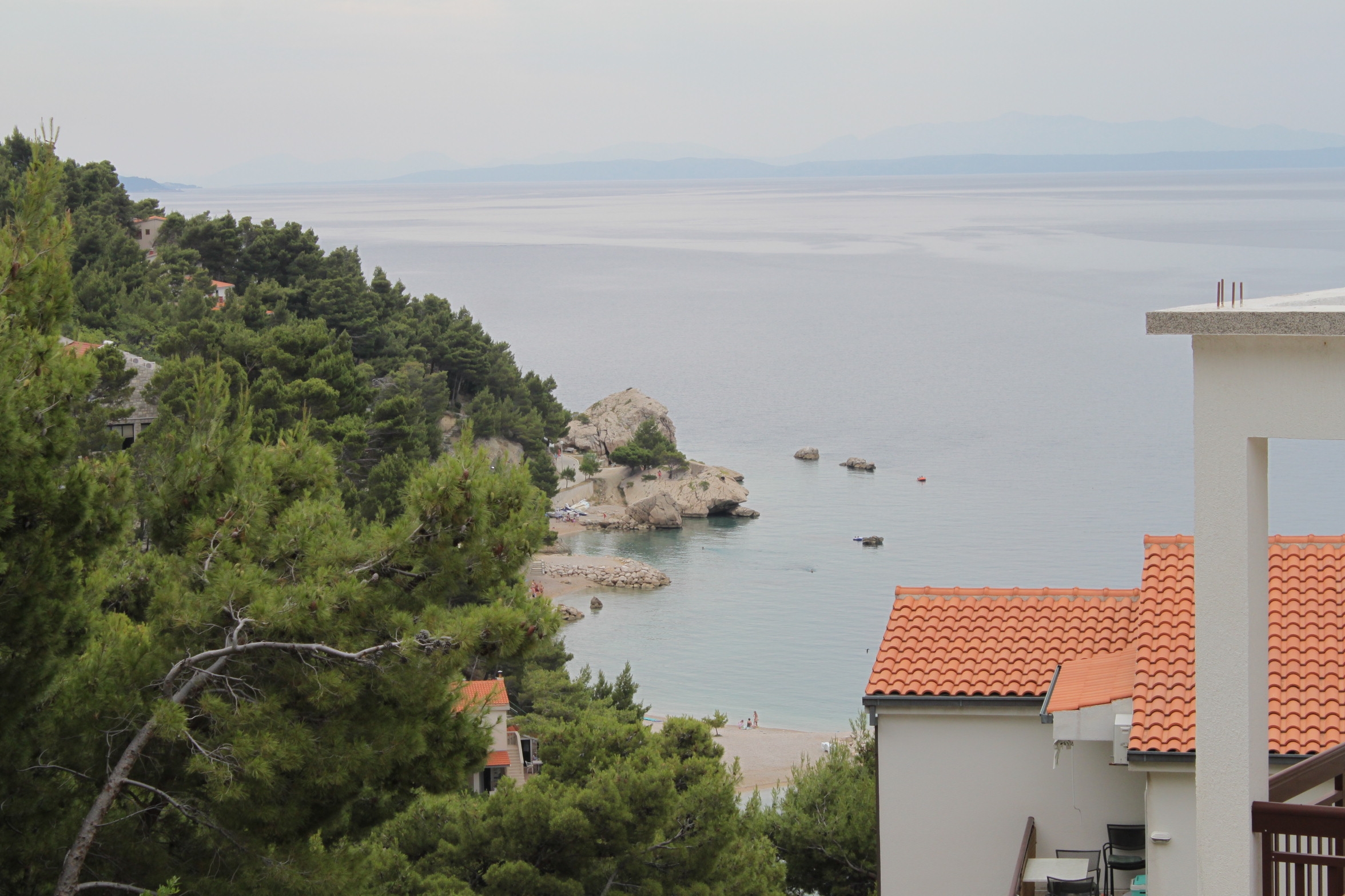 Studio flat with terrace and sea view Brela, Makarska  AS-b