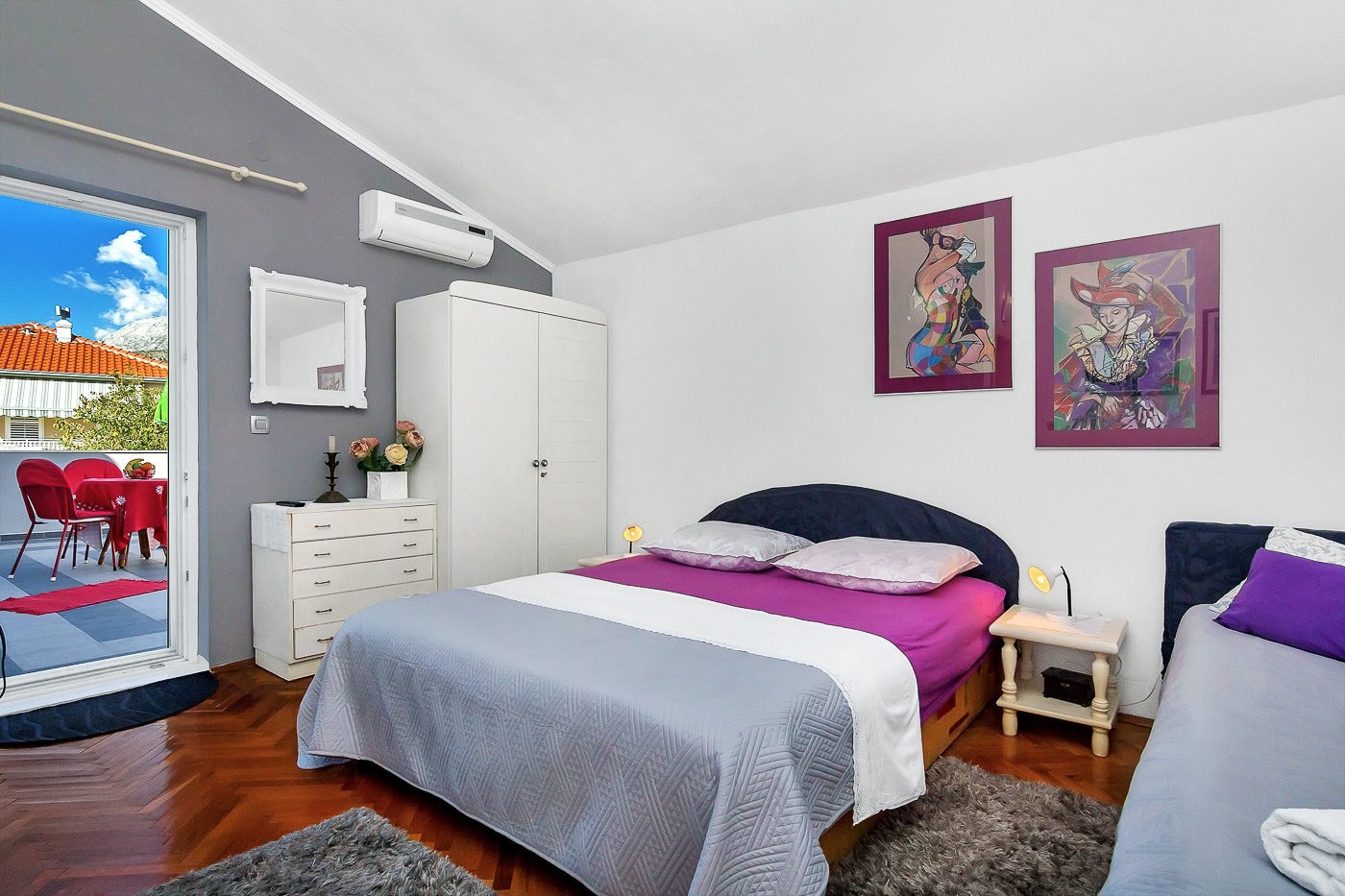 Studio flat with terrace Makarska (AS-6909-b)