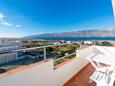 Ražanac, Balcon 1 dans l’hébergement en type apartment, avec la vue sur la mer et WiFi.