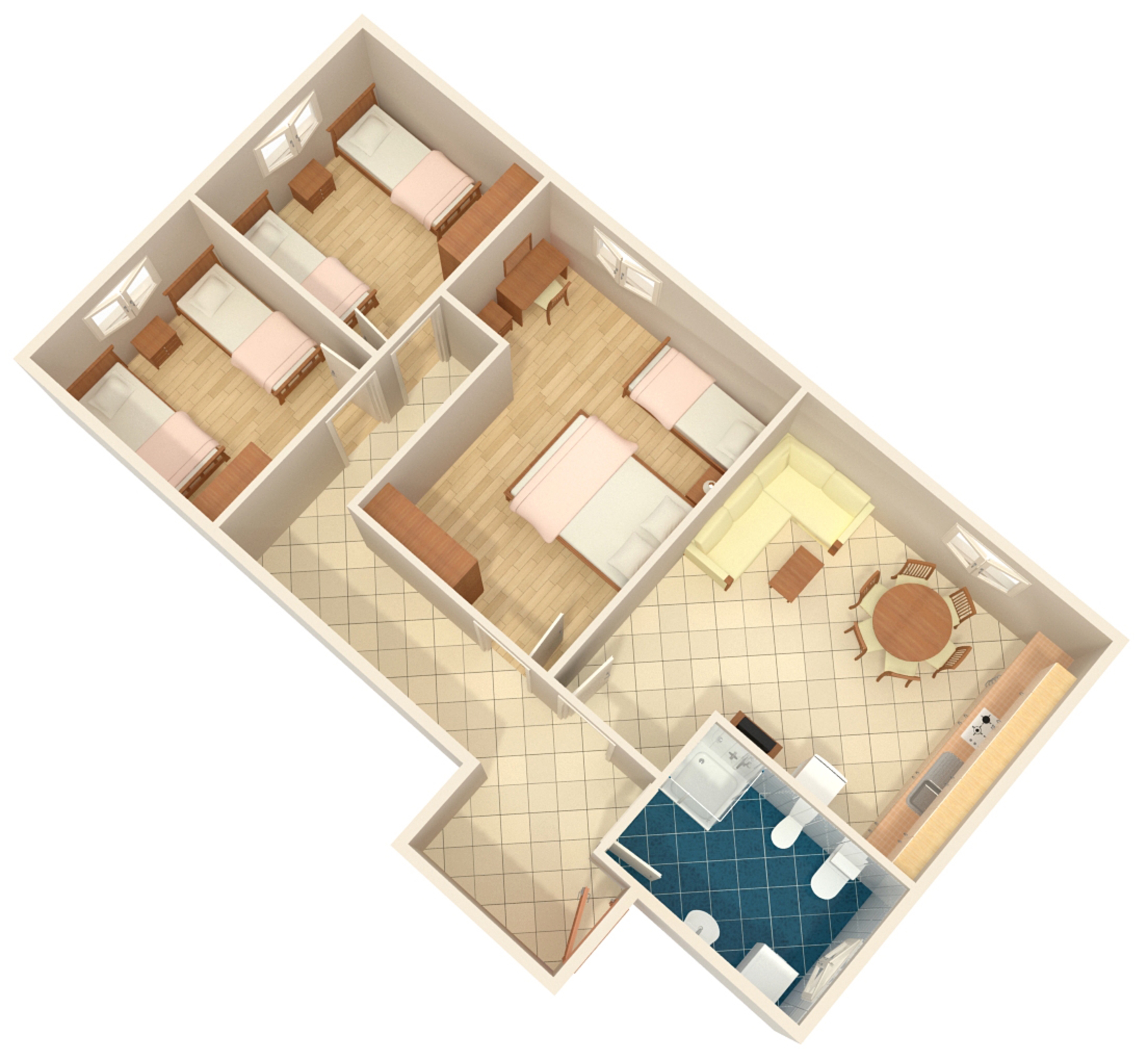 Three bedroom apartment with terrace Umag  A-a