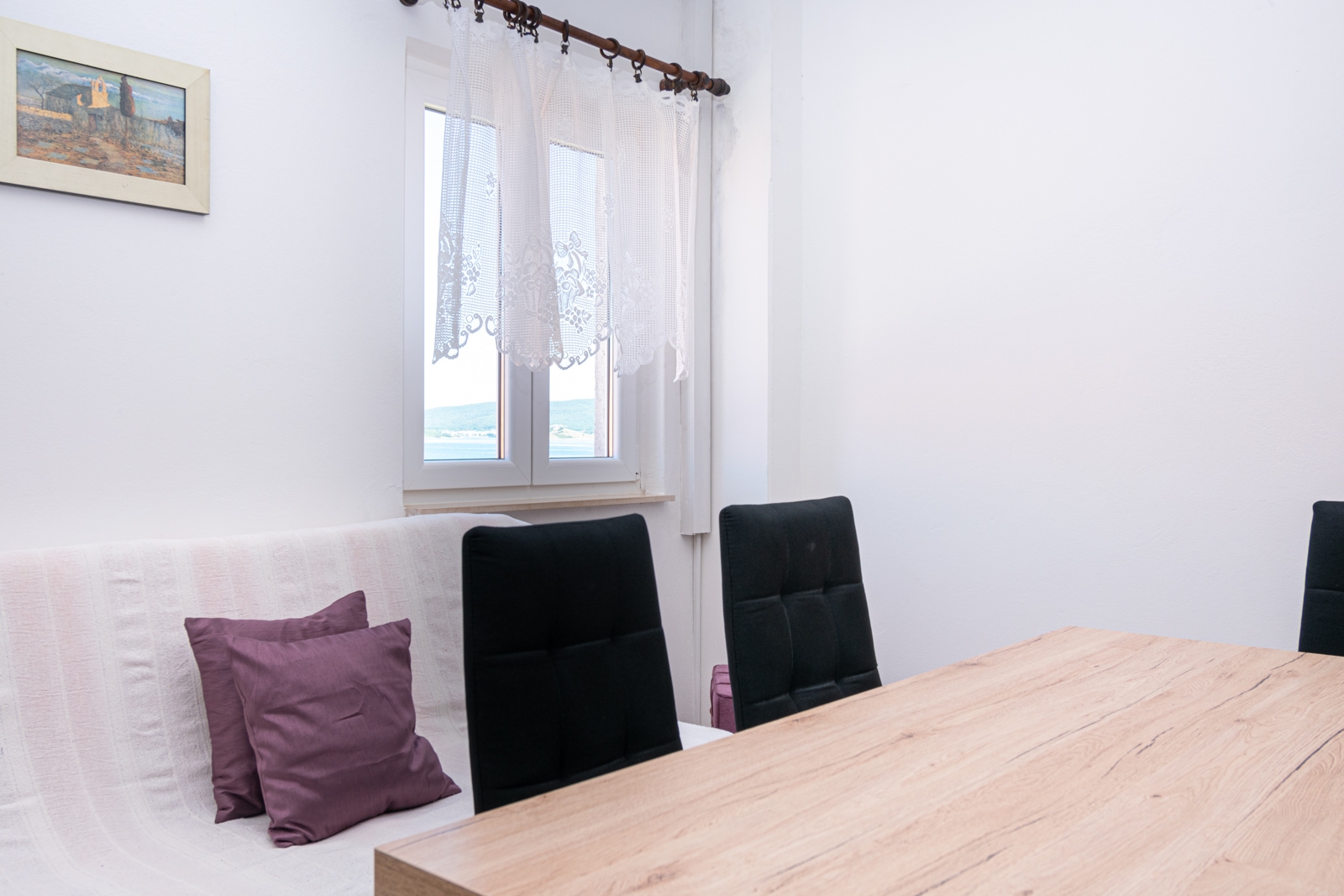 Dvosobni apartman s terasom i pogledom na more Pašman  A-b