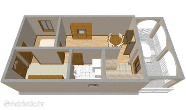 Plan Ždrelac, Plan in the apartment.