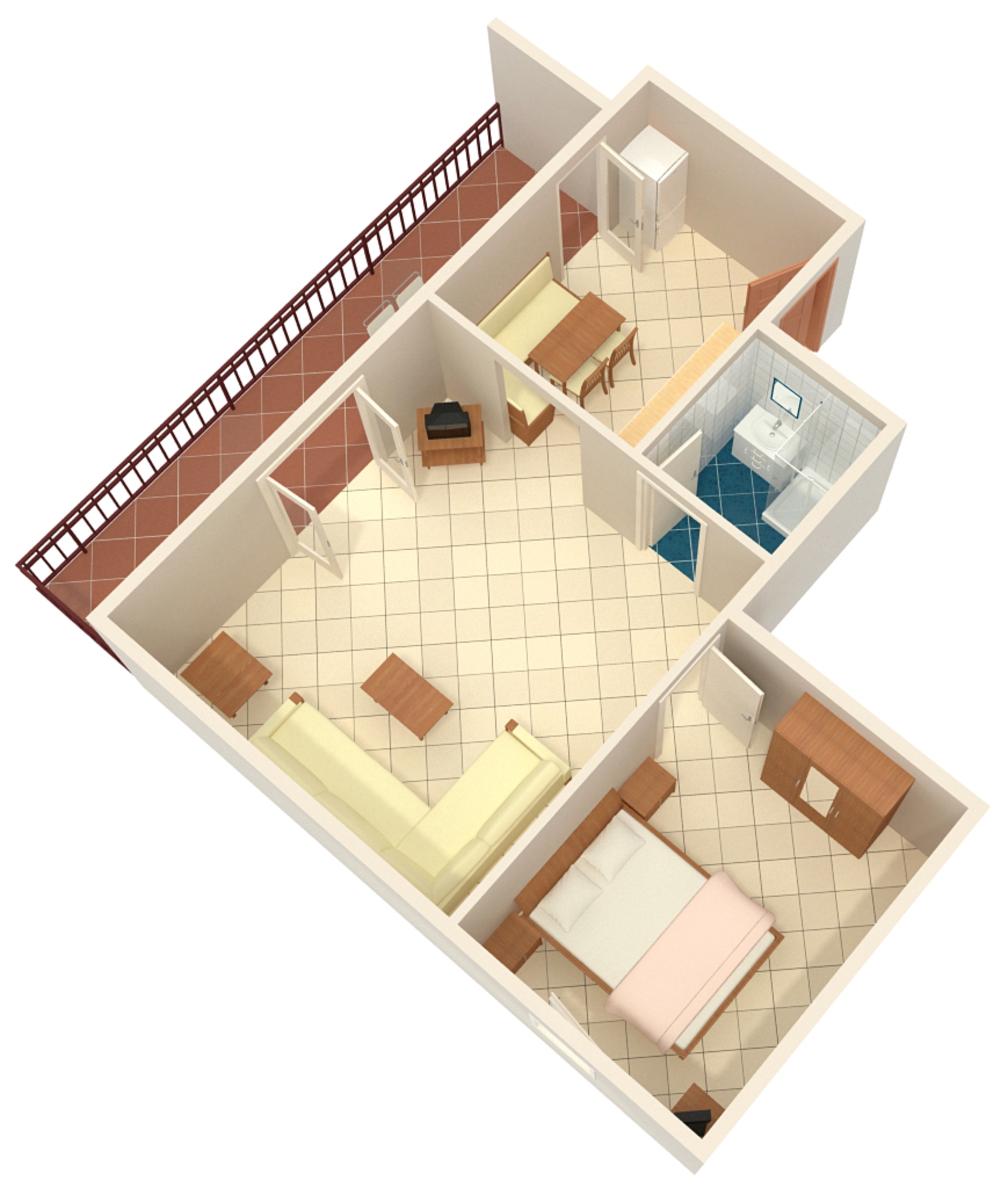 One bedroom apartment with terrace Novigrad  A-a