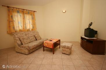 Obývací pokoj Poreč, Obývací pokoj v ubytování typu apartment, dostupna klima i WIFI.