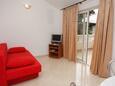 Living room Postira, Living room in the apartment, air condition available and WiFi.