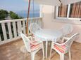 Postira, Terrasse dans l’hébergement en type apartment, avec la vue sur la mer et WiFi.