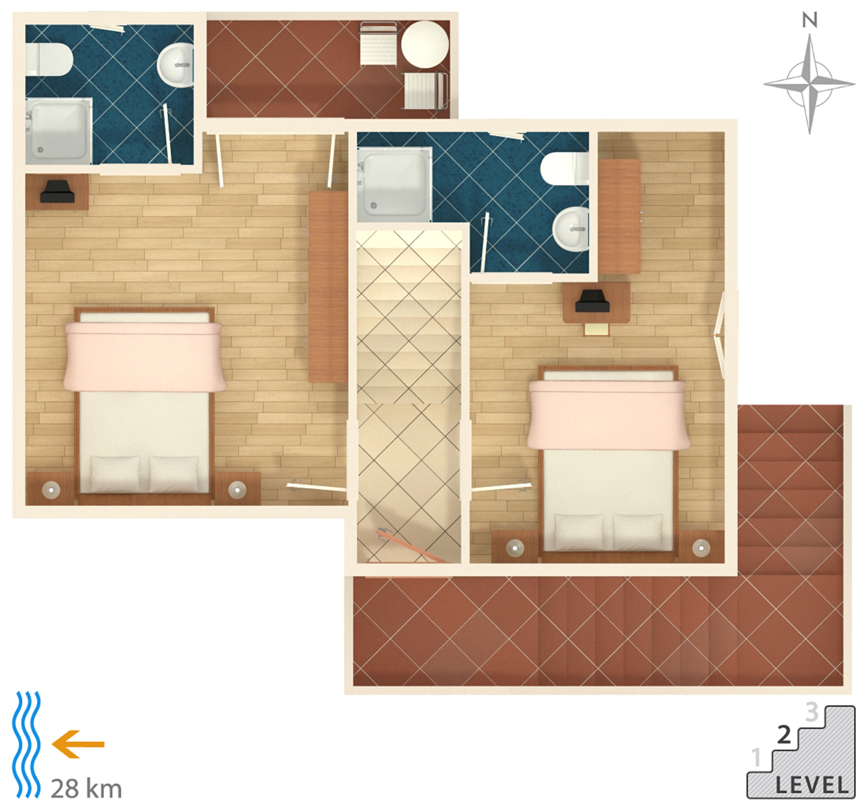 Four bedroom apartment with balcony Motovun - Bataji, Central Istria - Središnja Istra  A-a