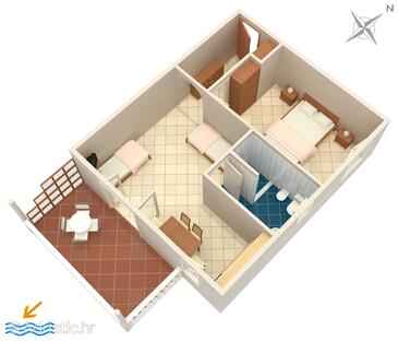 Plan Sumartin, Plan in the apartment, WIFI.