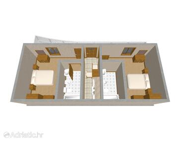 Plan Povlja, Plan in the apartment, dopusteni kucni ljubimci i WIFI.
