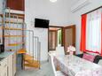 Poreč, Jídelna v ubytování typu apartment, s klimatizací, domácí mazlíčci povoleni a WiFi.