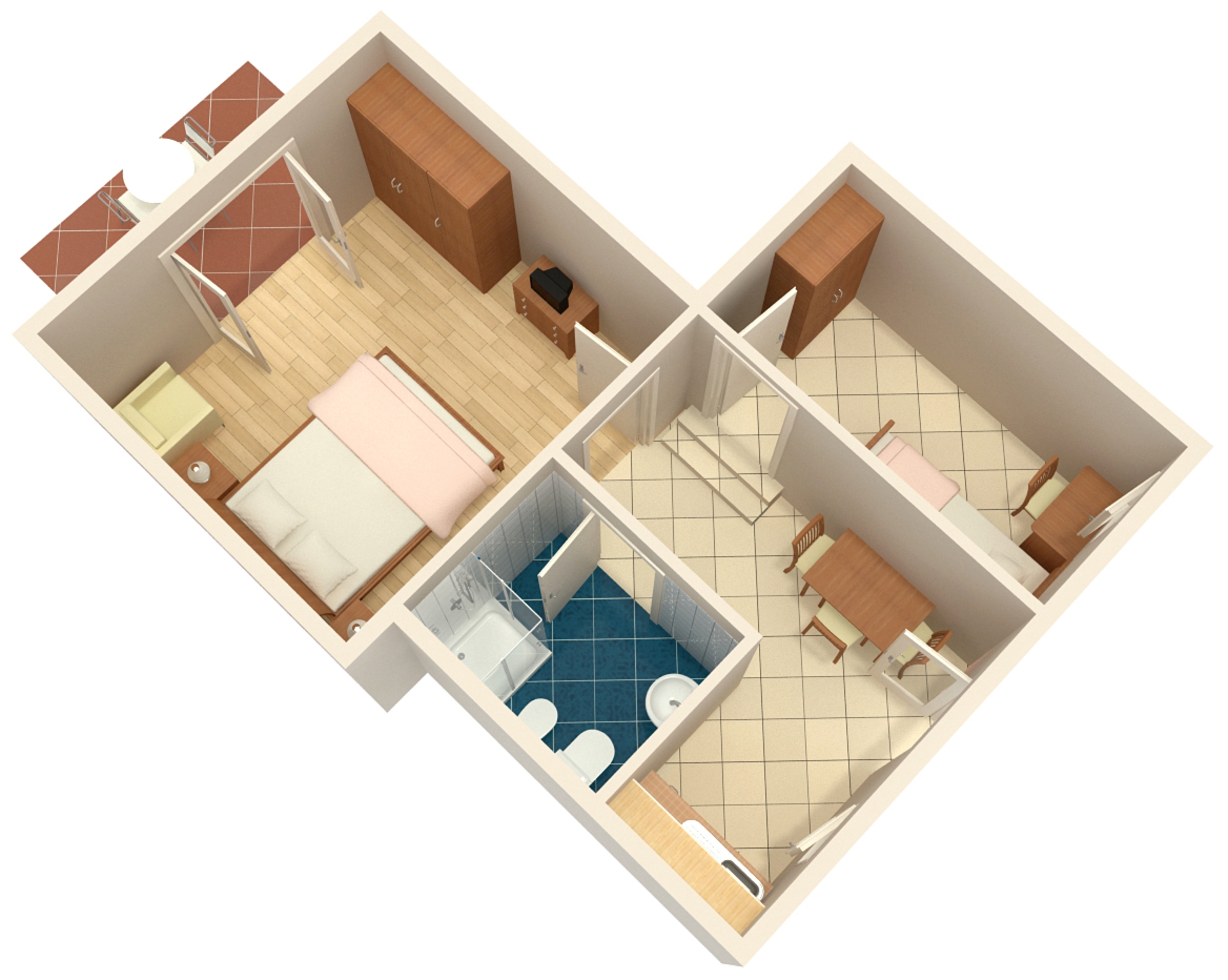Two bedroom apartment with terrace Umag  A-c