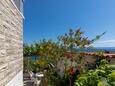 Terrasse - Ausblick Puntinak, Terrasse - Ausblick in folgender Unterkunftsart studio-apartment, WiFi.