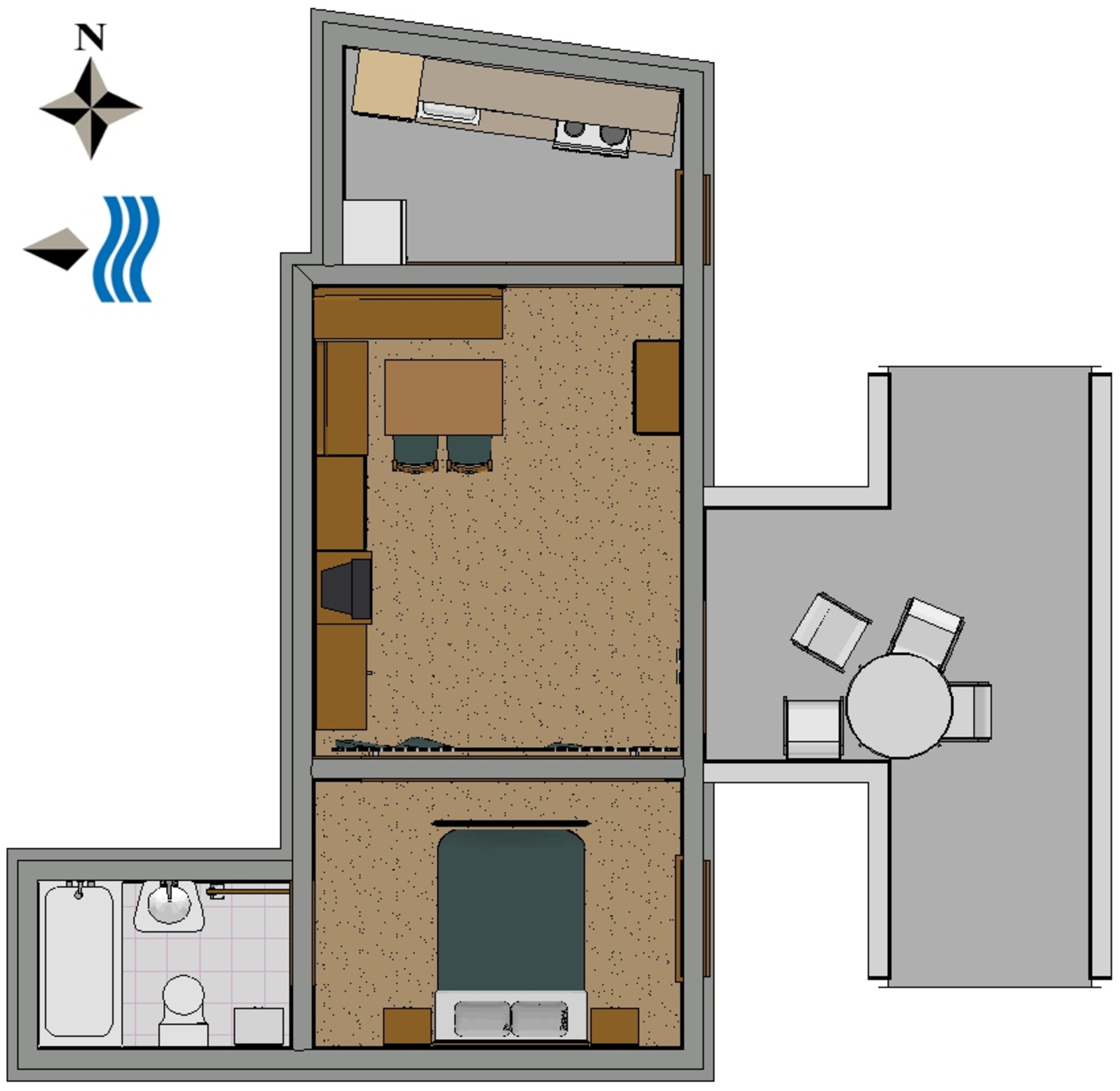 Studio apartman s terasom Sutivan, Brač  AS-a