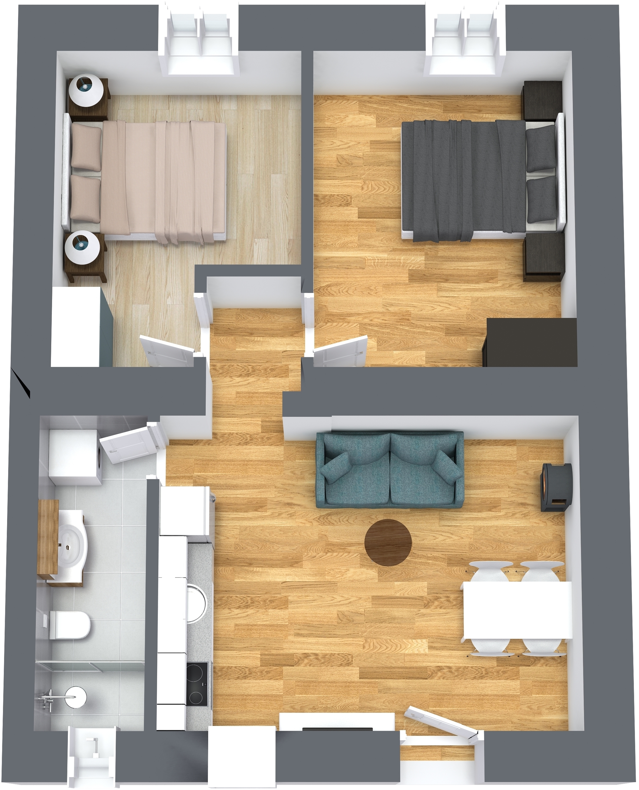 Two bedroom apartment with terrace Fažana  A-a