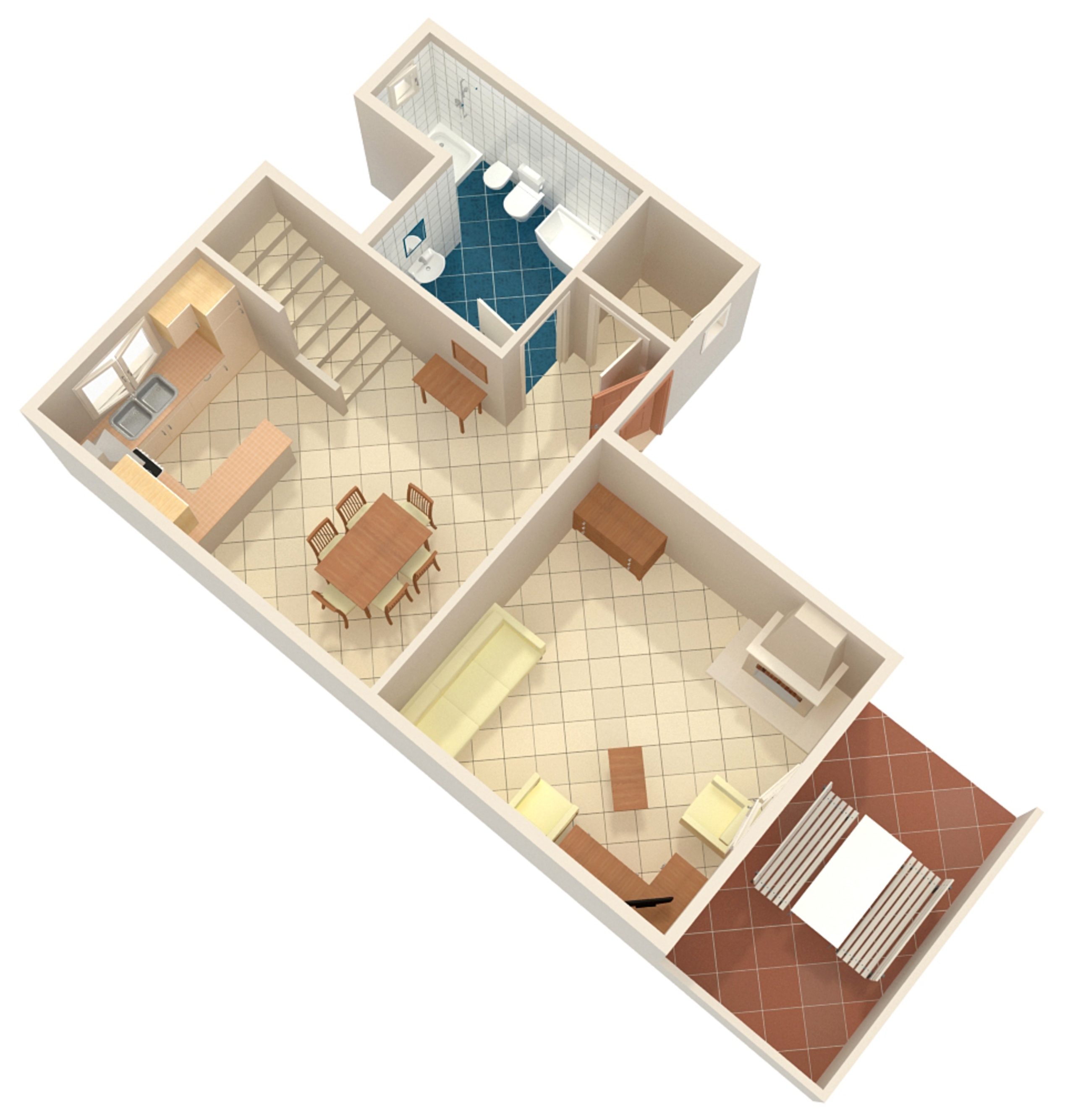 Three bedroom apartment with terrace Krnica, Marčana  A-a