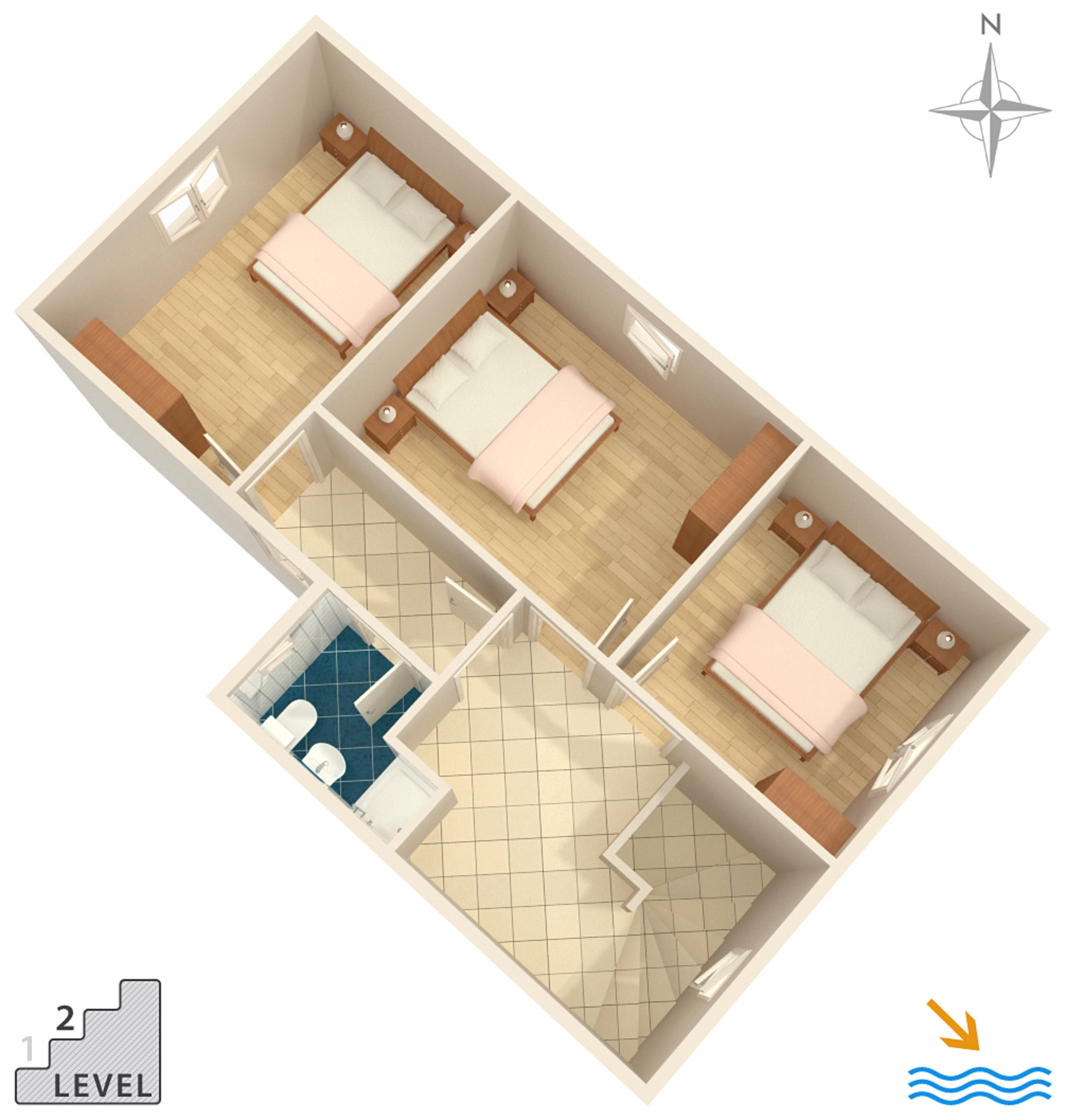 Three bedroom apartment with terrace Krnica, Marčana  A-a