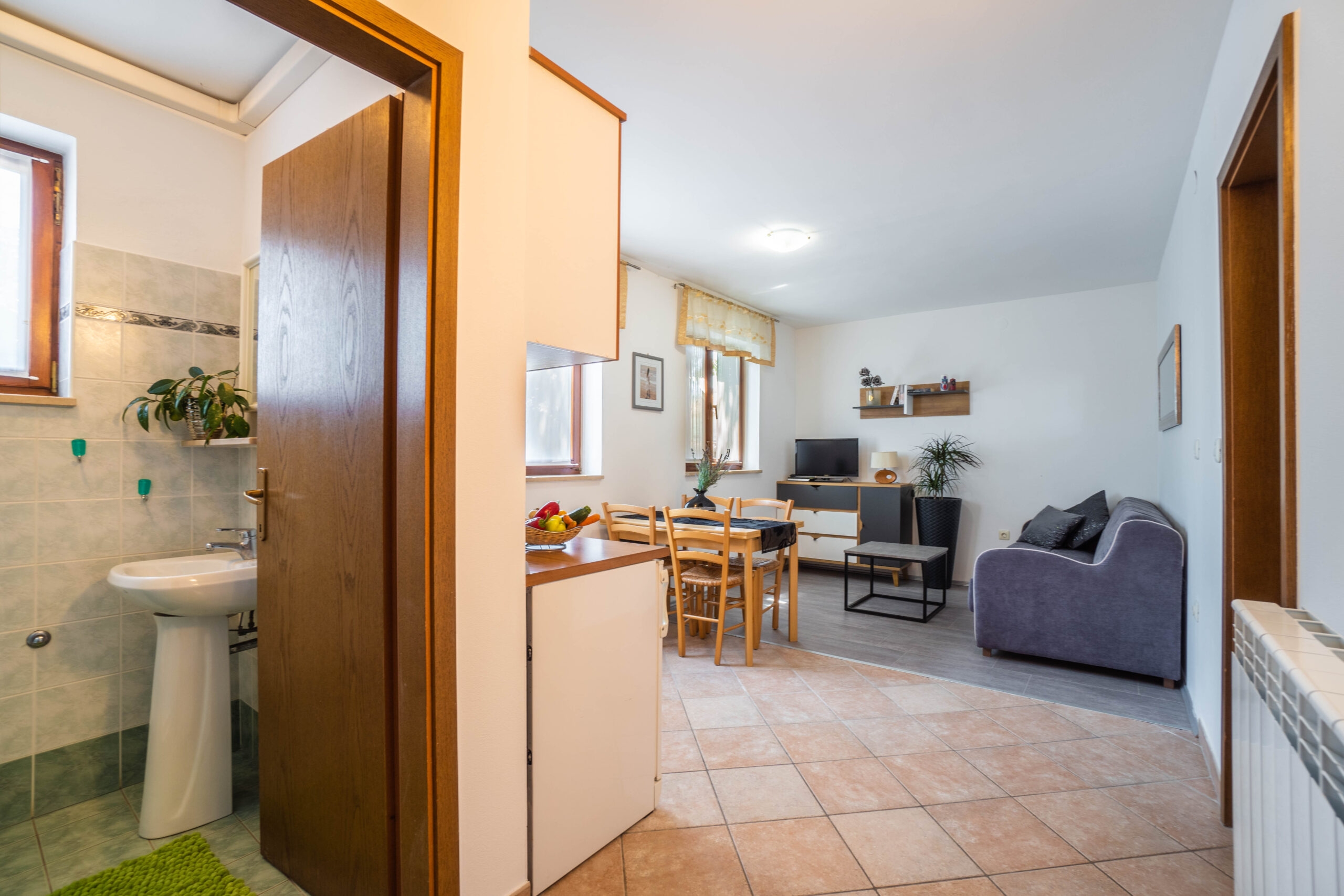 One bedroom apartment with terrace Krnica, Marčana  A-c