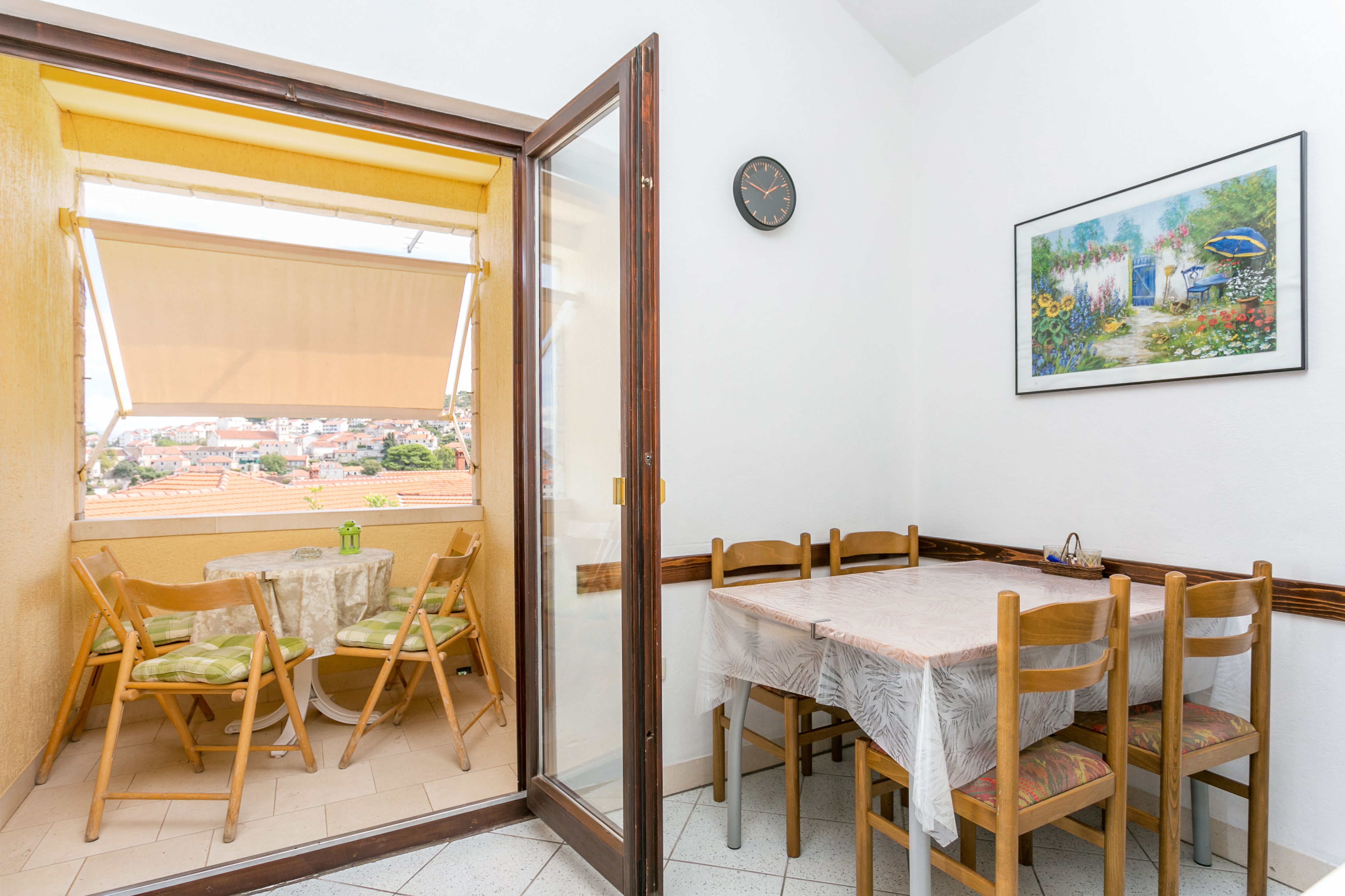 Two bedroom apartment with terrace and sea view Postira, Brač (A-739-c)