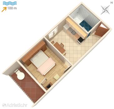 Plan Postira, Plan in the apartment.