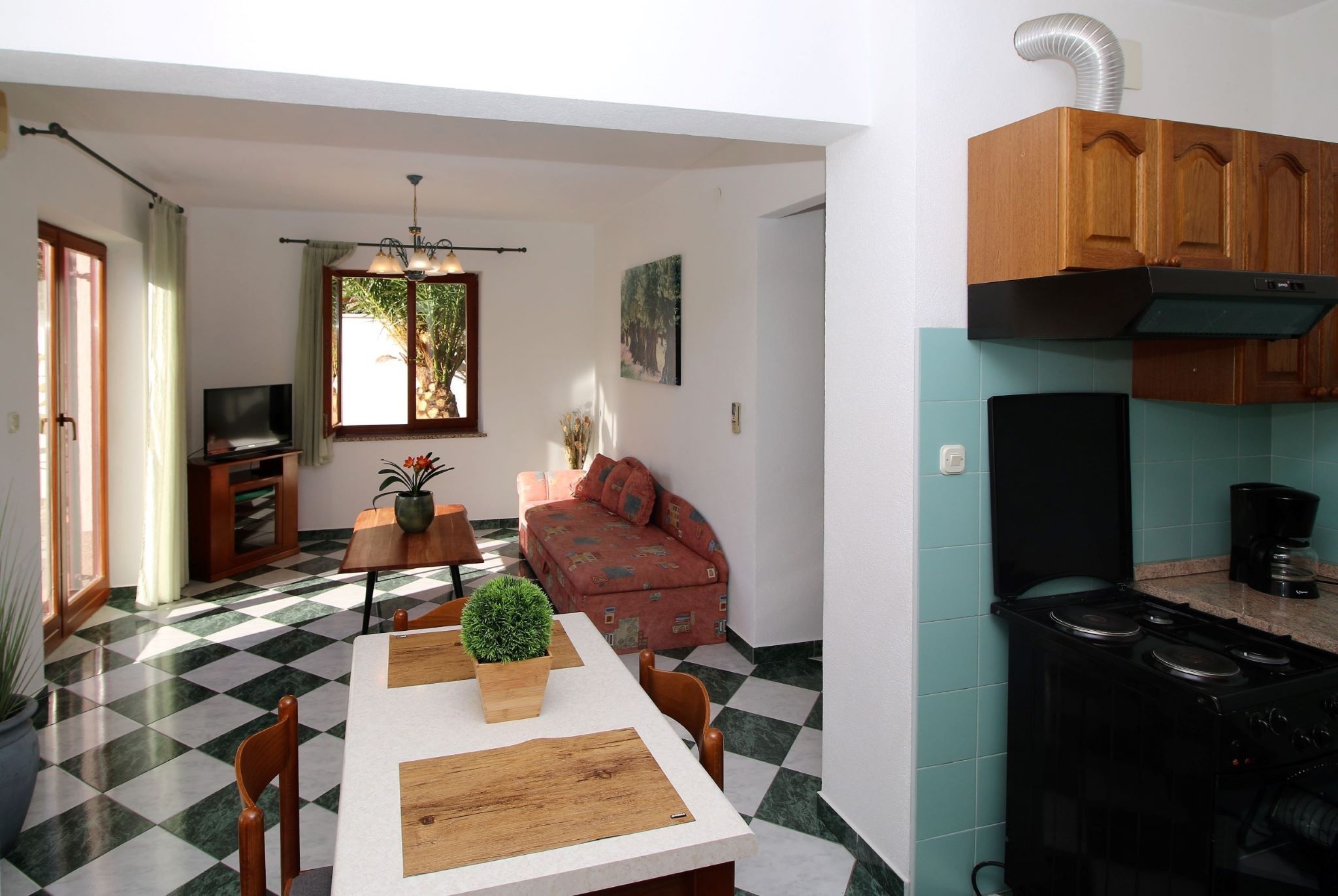 One bedroom apartment with terrace Rabac, Labin  A-b