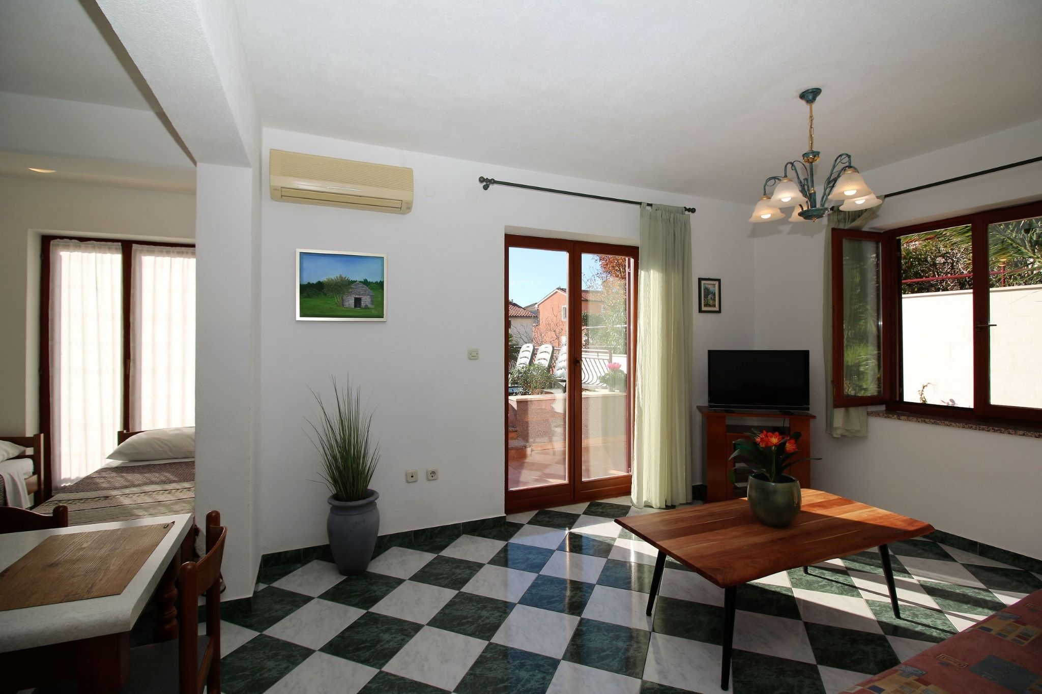 One bedroom apartment with terrace Rabac, Labin  A-b