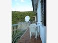 Rabac, Balcon dans l’hébergement en type apartment, avec la vue sur la mer et WiFi.