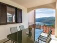 Rabac, Terrace in the apartment, with a sea view and WiFi.