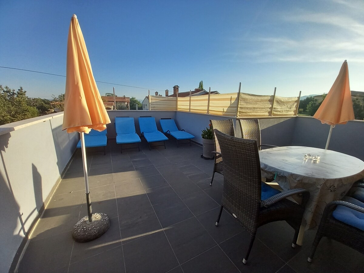 Two bedroom apartment with terrace Nedešćina, Central Istria - Središnja Istra (A-7455-b)