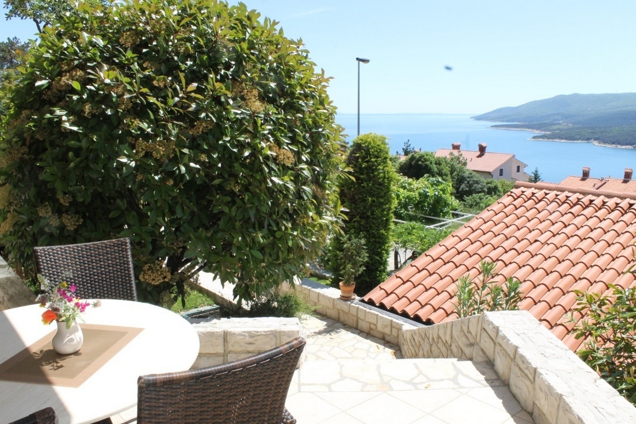 One bedroom apartment with terrace and sea view Rabac, Labin  A-c