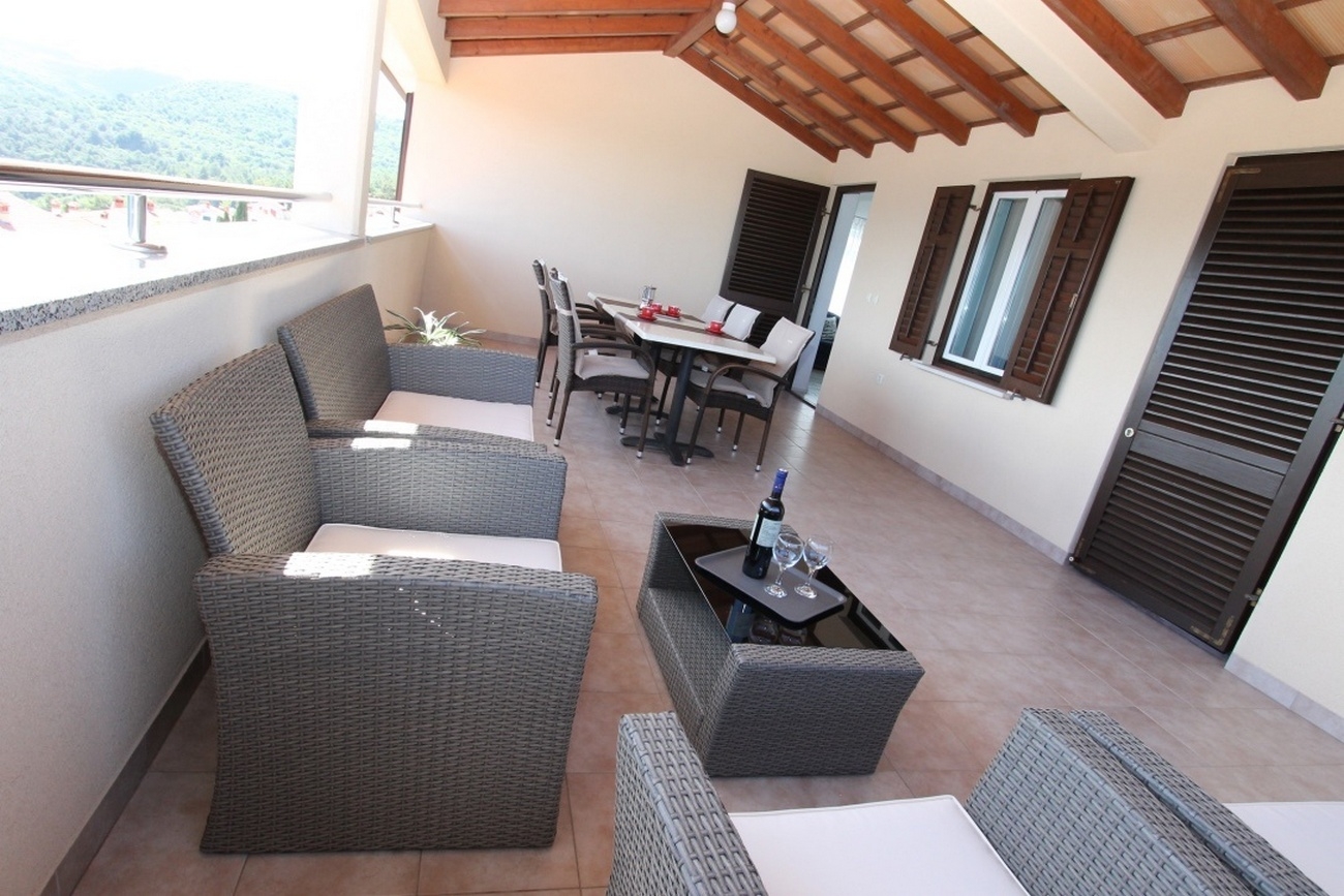 Three bedroom apartment with terrace and sea view Rabac, Labin  A-e