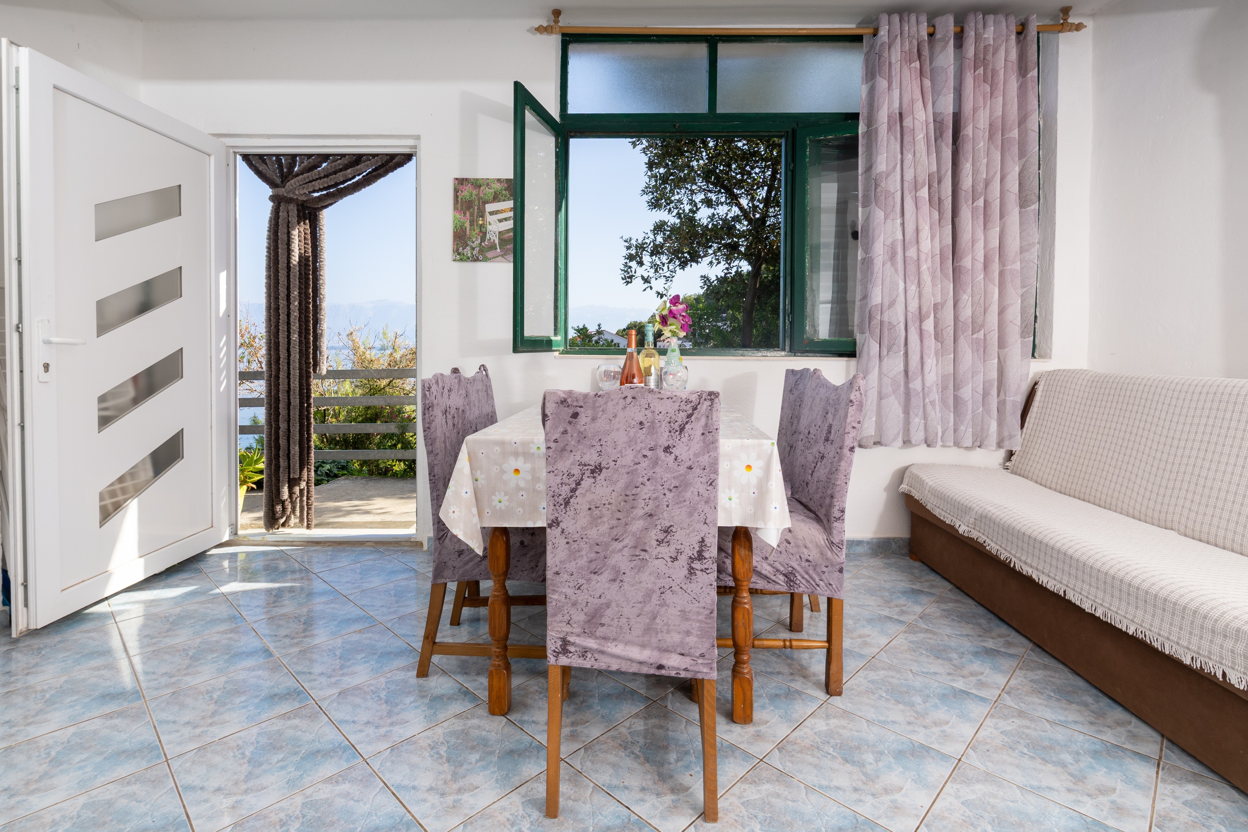 Two bedroom apartment with terrace and sea view Cove Pobij, Hvar (A-7506-a)