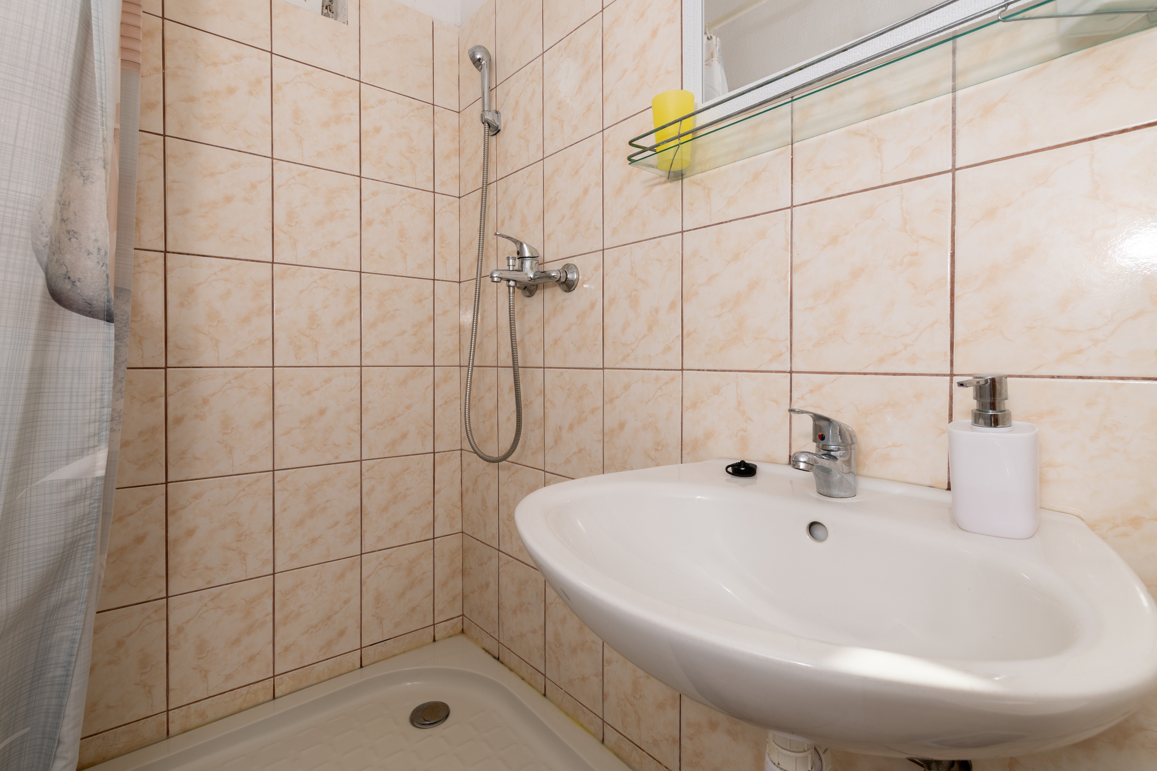 Two bedroom apartment with balcony and sea view Cove Pobij, Hvar  A-b