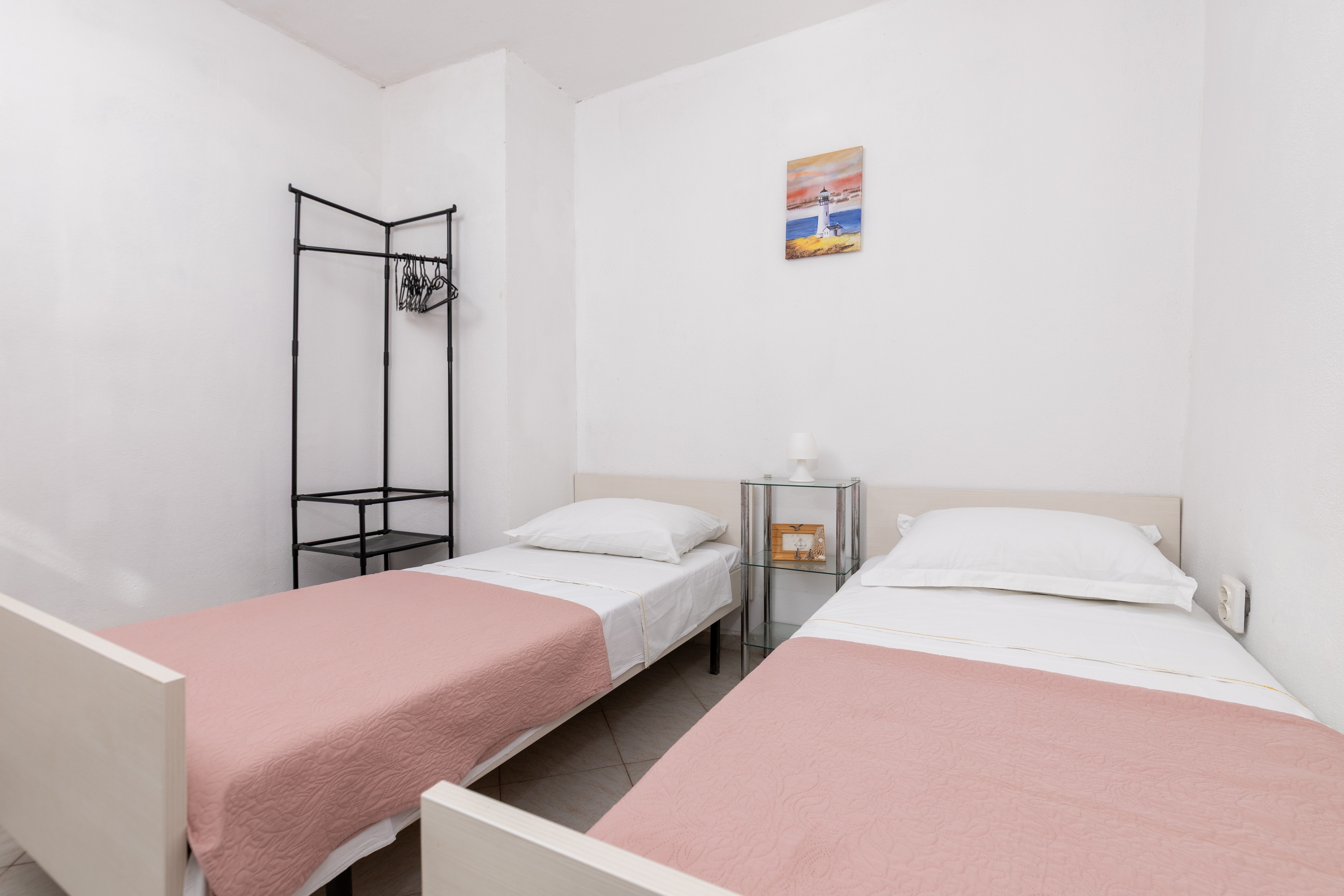 Two bedroom apartment with balcony and sea view Cove Pobij, Hvar  A-b