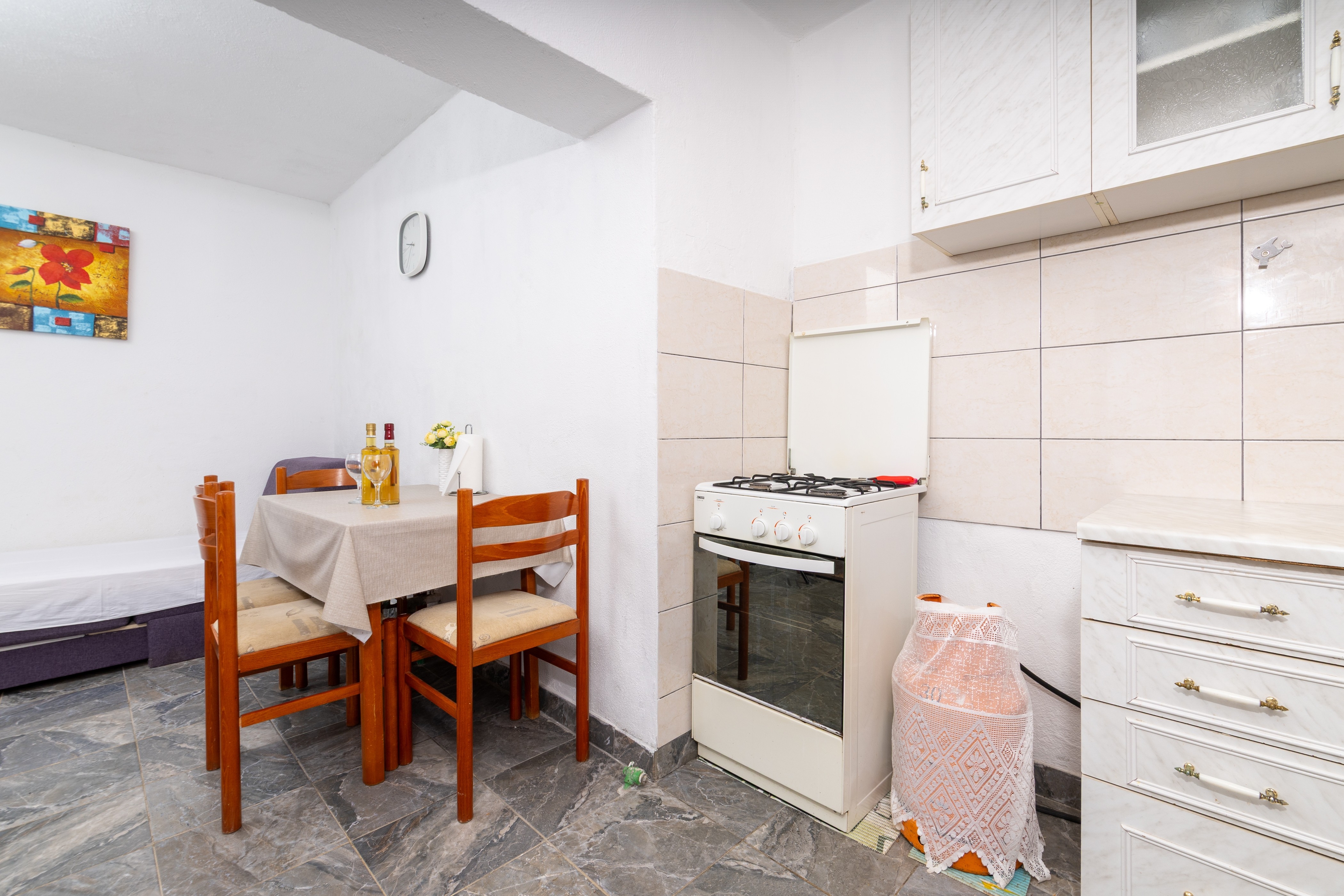 One bedroom apartment with terrace and sea view Cove Pobij, Hvar (A-7506-c)