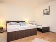 Ložnice 1 Rogoznica, Ložnice 1 v ubytování typu apartment, domácí mazlíčci povoleni.