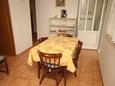 Ražanj, Jídelna v ubytování typu apartment, s klimatizací a WiFi.