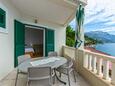 Pisak, Terrace in the apartment, with a sea view and WiFi.