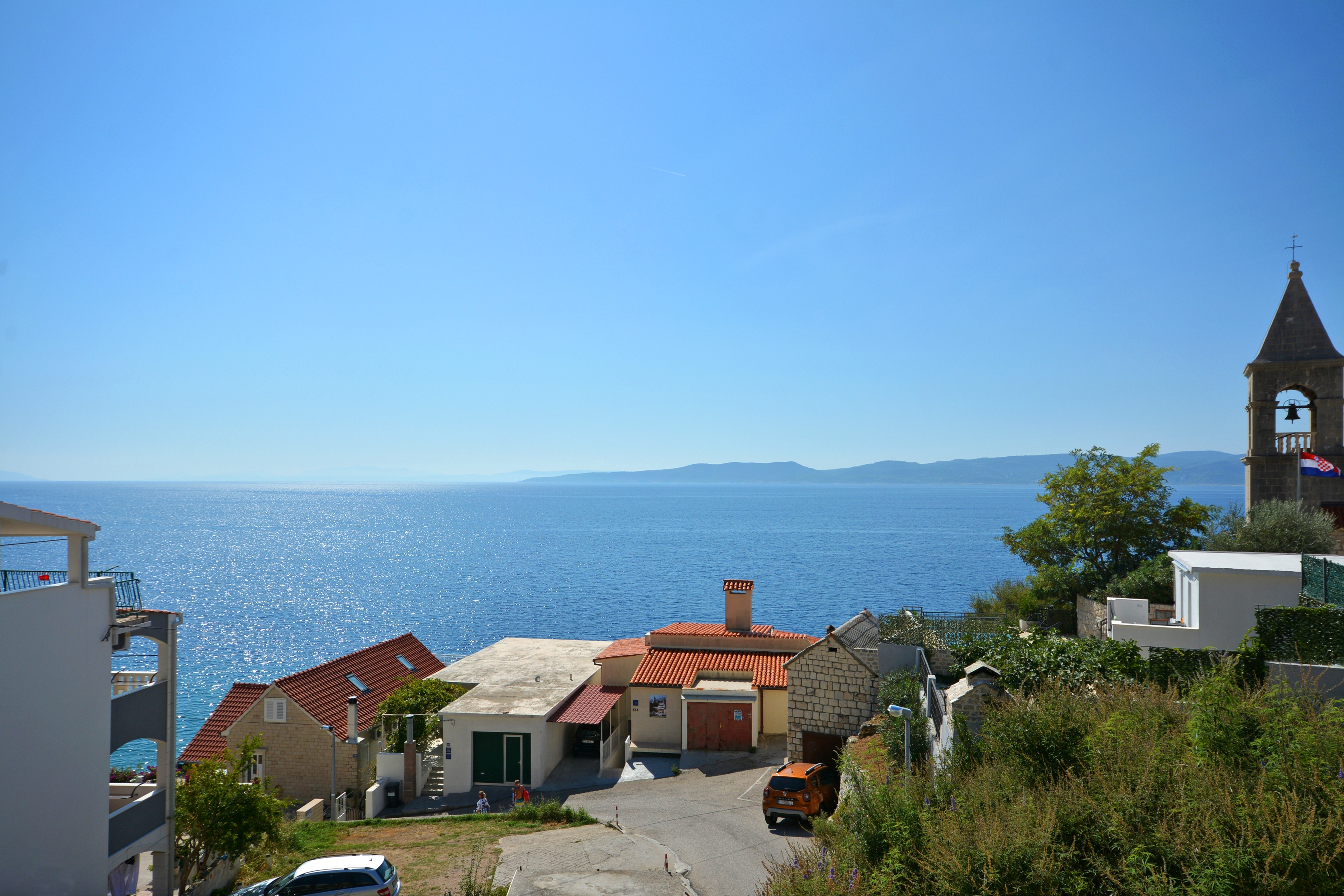 One bedroom apartment with terrace and sea view Pisak, Omiš  A-c